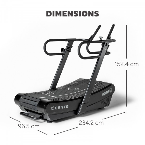 CENTR X HYROX Perform Curved Treadmill