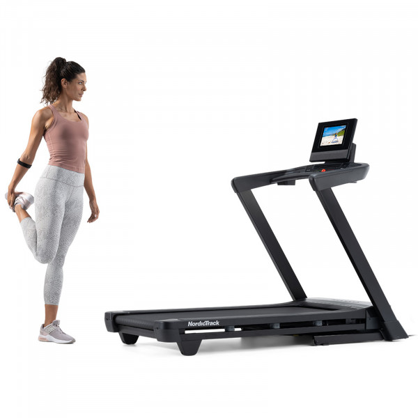 nordictrack t series 10 treadmill stretching video in console